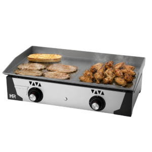 Plancha a gas Fainca HR PLC8100 — 2 quemadores Serie 100